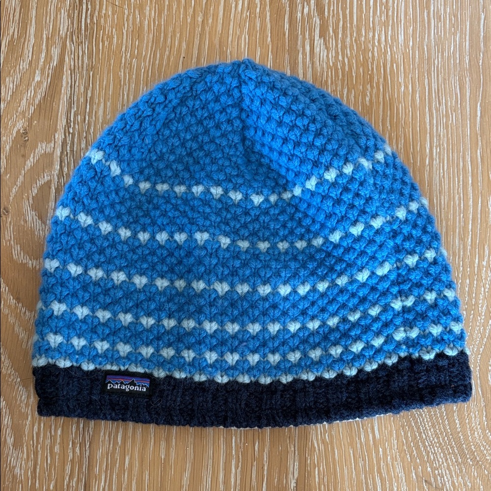 Patagonia Women’s Blue Striped Beanie